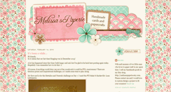 Desktop Screenshot of melissaspaperie.blogspot.com
