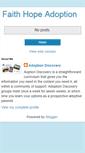 Mobile Screenshot of faithhopeadoption.blogspot.com