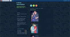 Desktop Screenshot of kklubinformation.blogspot.com