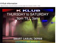 Tablet Screenshot of kklubinformation.blogspot.com