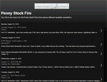 Tablet Screenshot of pennystockfire.blogspot.com