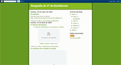 Desktop Screenshot of geo2bachillerato.blogspot.com