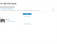 Tablet Screenshot of drbobfeelgood.blogspot.com