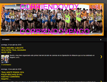 Tablet Screenshot of corriendovoycorriendovengo.blogspot.com