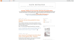 Desktop Screenshot of oathbetrayed.blogspot.com