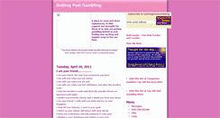 Desktop Screenshot of gettingpastgambling.blogspot.com