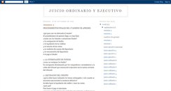 Desktop Screenshot of juicioordinarioyejecutivo.blogspot.com