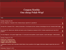 Tablet Screenshot of couponewbie.blogspot.com