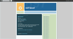 Desktop Screenshot of neiltacuri.blogspot.com