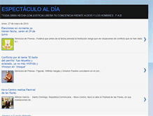 Tablet Screenshot of espectaculoaldia.blogspot.com