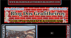 Desktop Screenshot of blogdosgrafitheiros.blogspot.com