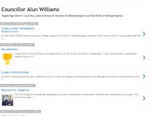 Tablet Screenshot of cllr-alun-williams.blogspot.com