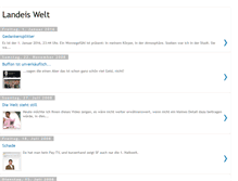 Tablet Screenshot of landeiswelt.blogspot.com
