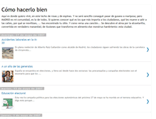 Tablet Screenshot of comohacerlobien.blogspot.com