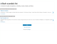 Tablet Screenshot of bushscandalslist.blogspot.com