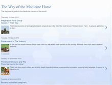Tablet Screenshot of medicinehorseway.blogspot.com