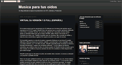 Desktop Screenshot of musicaparaeloido.blogspot.com
