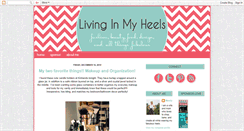 Desktop Screenshot of livinginmyheels.blogspot.com