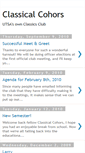 Mobile Screenshot of classicalcohors.blogspot.com