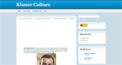 Desktop Screenshot of culturalkhmer.blogspot.com