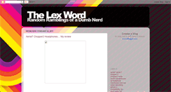 Desktop Screenshot of lexword.blogspot.com