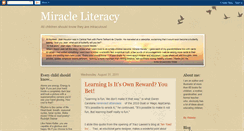 Desktop Screenshot of miracleliteracy.blogspot.com