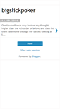 Mobile Screenshot of bigslickpoker.blogspot.com