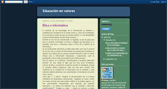 Desktop Screenshot of deberesyvalores.blogspot.com