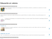 Tablet Screenshot of deberesyvalores.blogspot.com