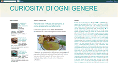 Desktop Screenshot of curiosita-di-ogni-genere.blogspot.com