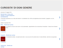 Tablet Screenshot of curiosita-di-ogni-genere.blogspot.com