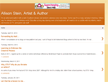 Tablet Screenshot of allisonstein.blogspot.com