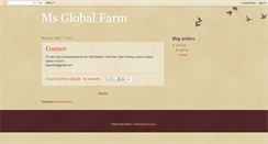 Desktop Screenshot of msglobalfarm.blogspot.com