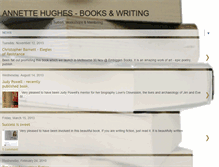 Tablet Screenshot of annettehughesbooksandwriting.blogspot.com