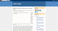 Desktop Screenshot of gulenideas.blogspot.com