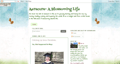 Desktop Screenshot of aeracurablossominglife.blogspot.com