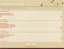 Tablet Screenshot of memoiredelabas.blogspot.com