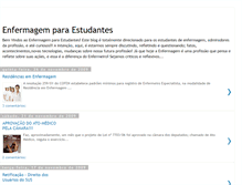 Tablet Screenshot of enfermagemparaestudantes.blogspot.com