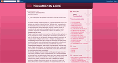 Desktop Screenshot of elpensamientolibre.blogspot.com