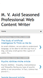 Mobile Screenshot of freelancewritermvasid.blogspot.com