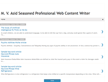 Tablet Screenshot of freelancewritermvasid.blogspot.com