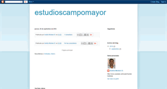 Desktop Screenshot of estudioscampomayor.blogspot.com