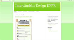 Desktop Screenshot of intercambiosdesignufpr.blogspot.com