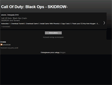 Tablet Screenshot of codblackopscrackskidrow.blogspot.com