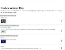 Tablet Screenshot of cerebralworkoutplan.blogspot.com
