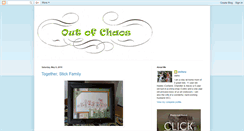 Desktop Screenshot of outofchaos-wellsfamily.blogspot.com