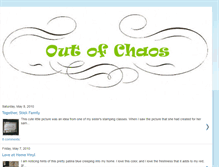 Tablet Screenshot of outofchaos-wellsfamily.blogspot.com