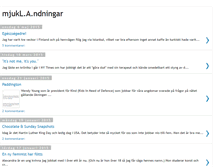 Tablet Screenshot of mjuklandningar.blogspot.com