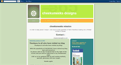 Desktop Screenshot of cheeksmeeks.blogspot.com