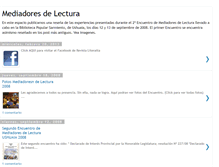 Tablet Screenshot of mediadoresdelectura.blogspot.com